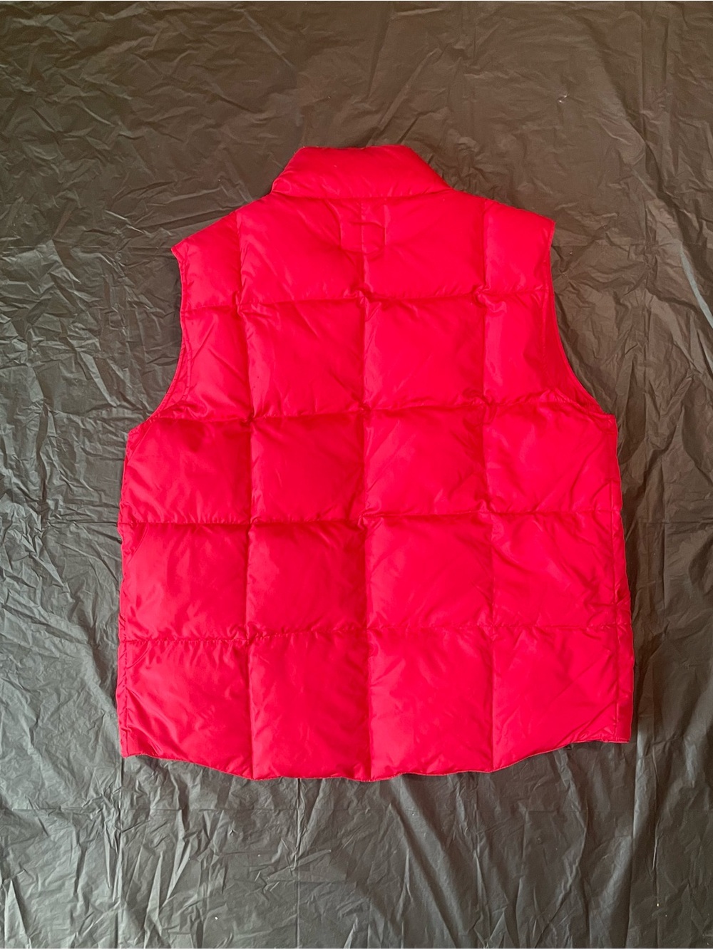 Lands' End Red Quilted Puffer Vest - Picture 4 of 4